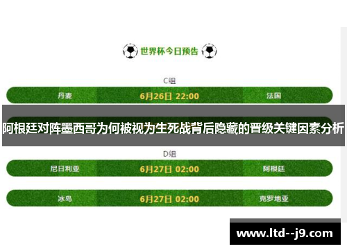 阿根廷对阵墨西哥为何被视为生死战背后隐藏的晋级关键因素分析